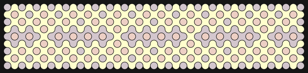 Multicolor truchet tiling connections illustration