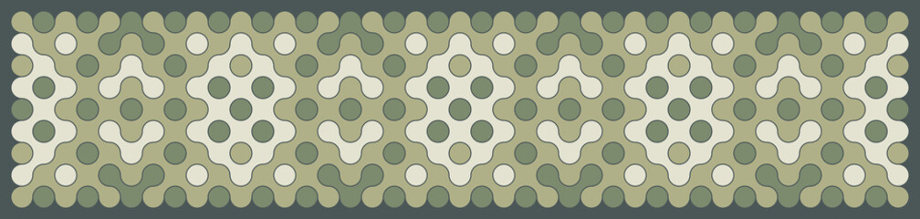 Multicolor truchet tiling connections illustration