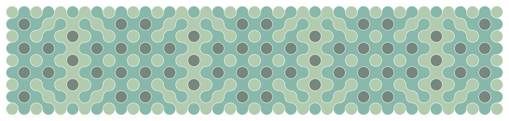 Multicolor truchet tiling connections illustration