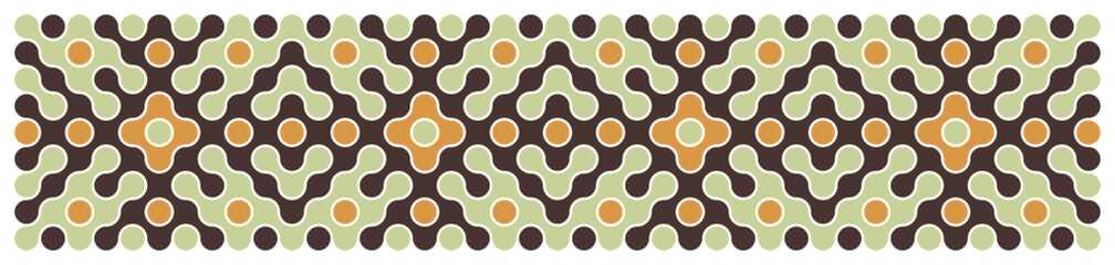 Multicolor truchet tiling connections illustration