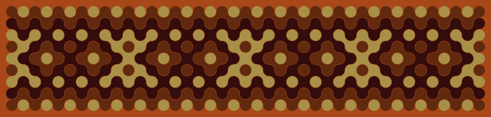 Multicolor truchet tiling connections illustration