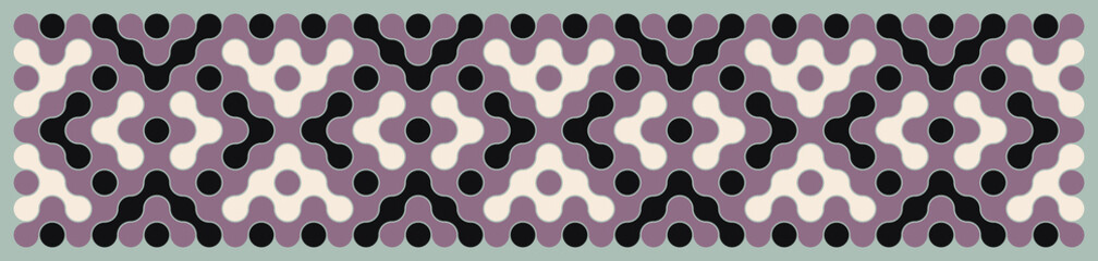 Multicolor truchet tiling connections illustration