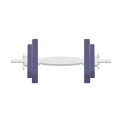 Dumbbell Flat Illustration. Clean Icon Design Element on Isolated White Background