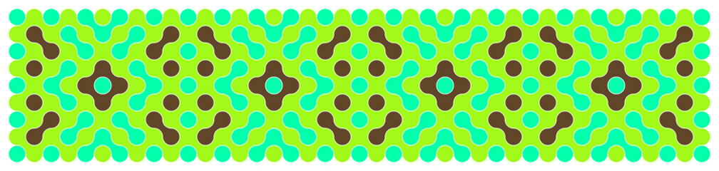 Multicolor truchet tiling connections illustration