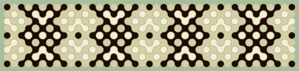 Multicolor truchet tiling connections illustration