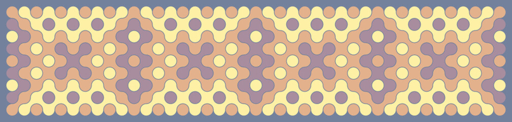 Multicolor truchet tiling connections illustration