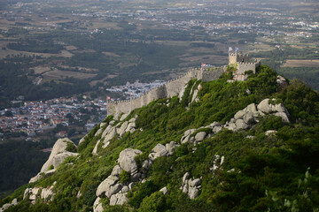 The Castle of the Moors, Sintra, Portugal - obrazy, fototapety, plakaty
