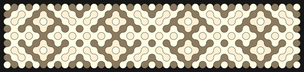 Multicolor truchet tiling connections illustration
