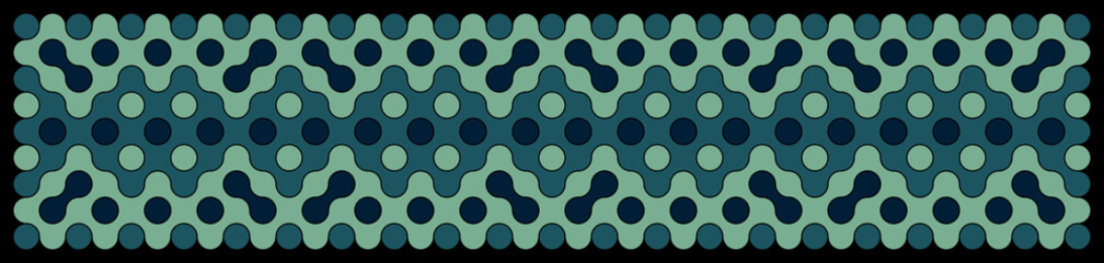 Multicolor truchet tiling connections illustration