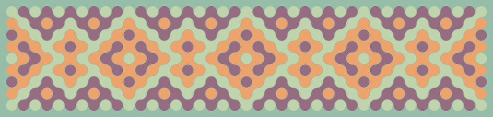 Multicolor truchet tiling connections illustration