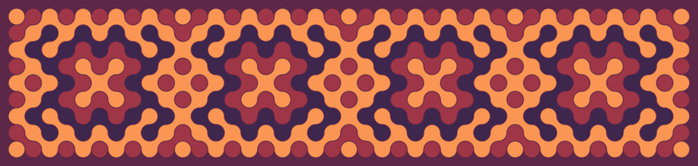 Multicolor truchet tiling connections illustration