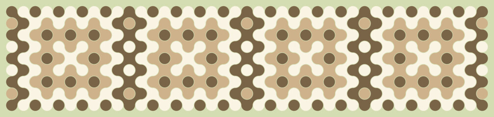 Multicolor truchet tiling connections illustration