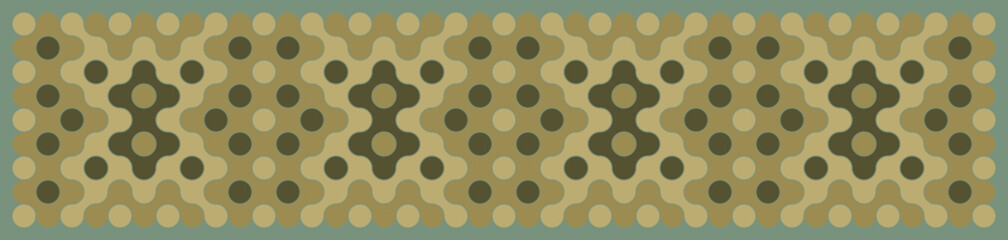 Multicolor truchet tiling connections illustration