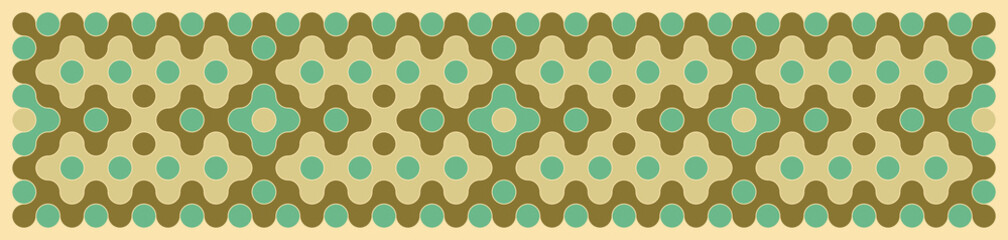 Multicolor truchet tiling connections illustration