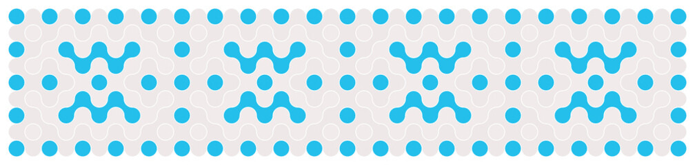 Multicolor truchet tiling connections illustration