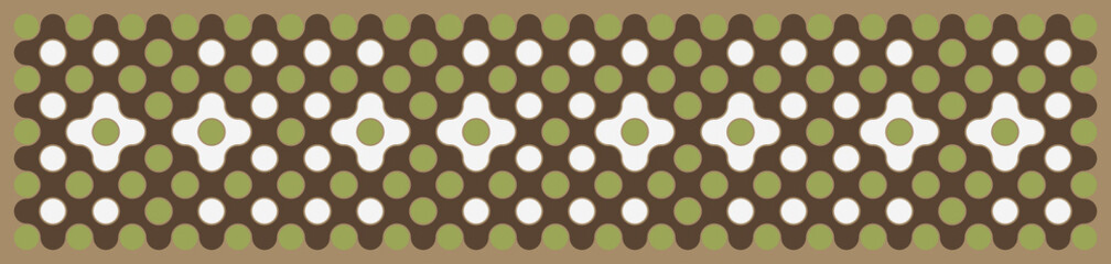 Multicolor truchet tiling connections illustration