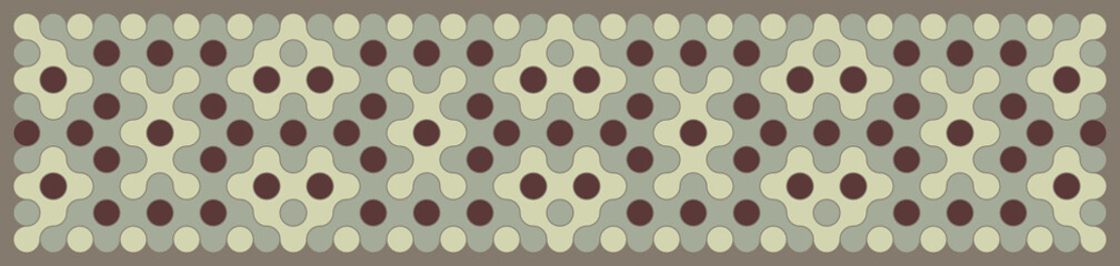 Multicolor truchet tiling connections illustration