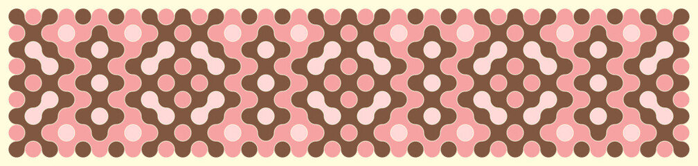 Multicolor truchet tiling connections illustration