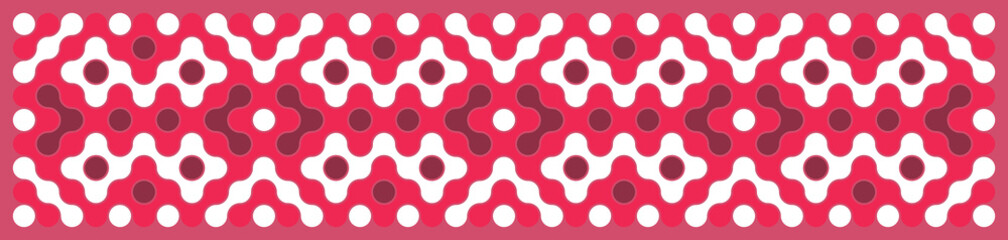 Multicolor truchet tiling connections illustration