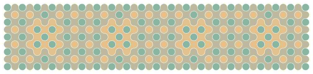 Multicolor truchet tiling connections illustration