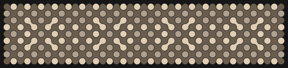 Multicolor truchet tiling connections illustration