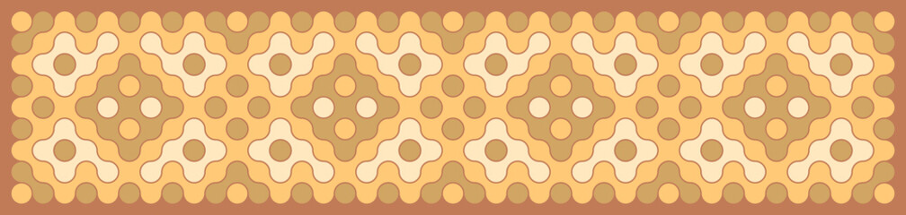 Multicolor truchet tiling connections illustration