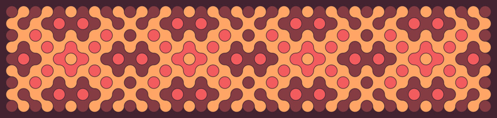 Multicolor truchet tiling connections illustration