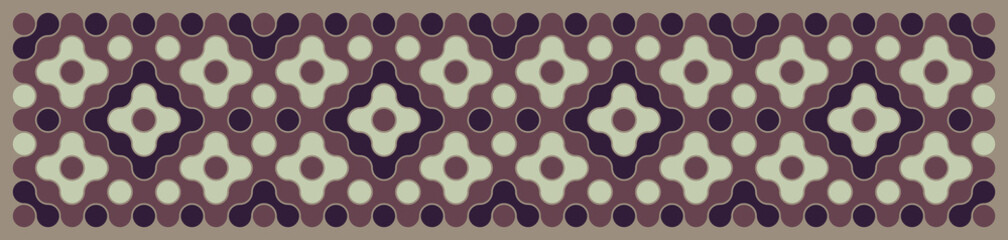 Multicolor truchet tiling connections illustration