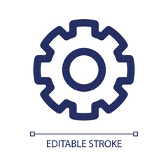 Settings and personalization linear ui icon. Personal adjustment and setup. GUI, UX design. Outline isolated user interface element for app and web. Editable stroke. Arial font used