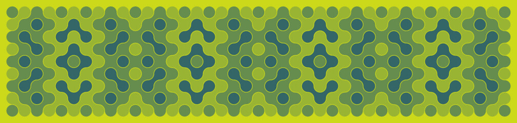 Multicolor truchet tiling connections illustration