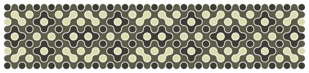 Multicolor truchet tiling connections illustration