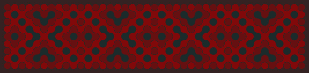 Obraz premium Multicolor truchet tiling connections illustration