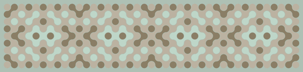 Multicolor truchet tiling connections illustration