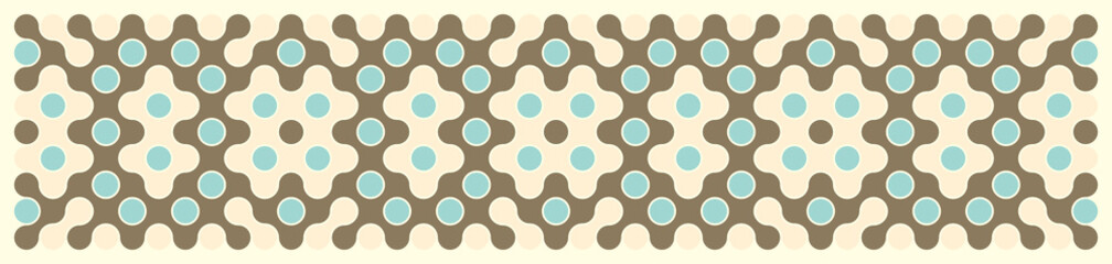 Multicolor truchet tiling connections illustration