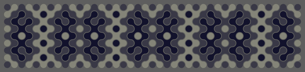 Multicolor truchet tiling connections illustration