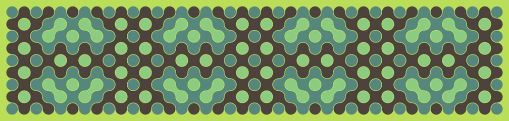 Multicolor truchet tiling connections illustration