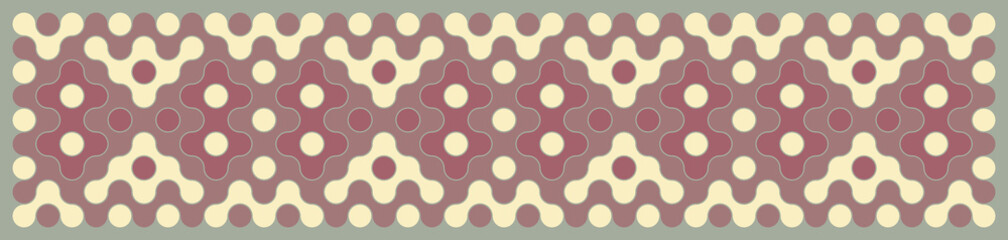 Multicolor truchet tiling connections illustration