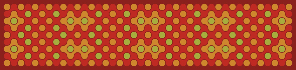 Multicolor truchet tiling connections illustration