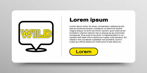 Obraz premium Line Pointer to wild west icon isolated on white background. Western signboard, message board, signpost for finding way with direction. Colorful outline concept. Vector