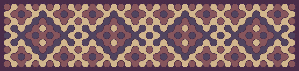 Multicolor truchet tiling connections illustration