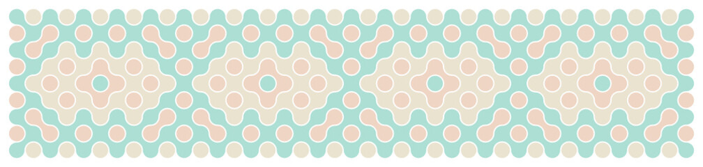 Multicolor truchet tiling connections illustration