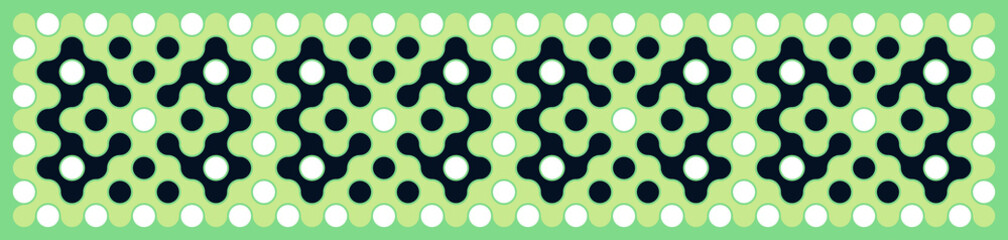 Multicolor truchet tiling connections illustration