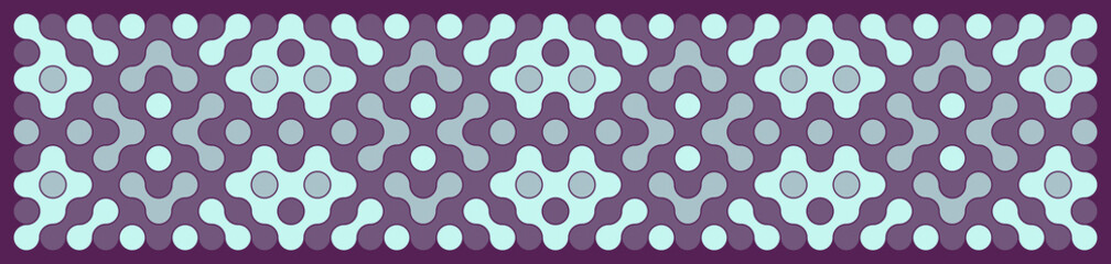 Multicolor truchet tiling connections illustration