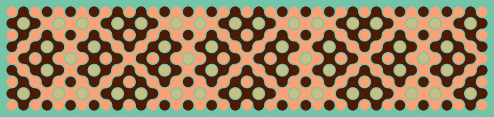 Multicolor truchet tiling connections illustration