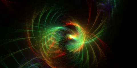 Abstraktes Fraktal Design Hintergrund Illustration