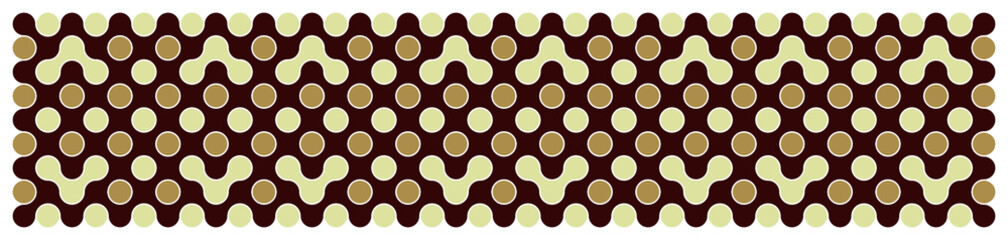 Multicolor truchet tiling connections illustration