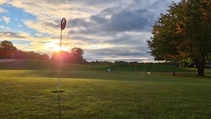 Obraz premium Golfplatz - Herbst