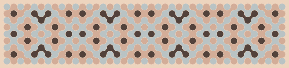 Multicolor truchet tiling connections illustration