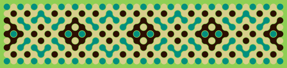 Multicolor truchet tiling connections illustration