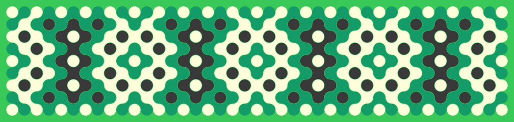 Multicolor truchet tiling connections illustration